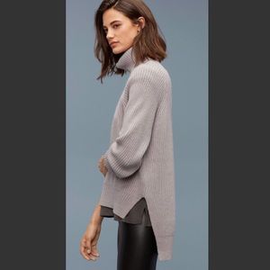 Aritzia Wilfred Free Wool Sweater Dusty Lilac XXS